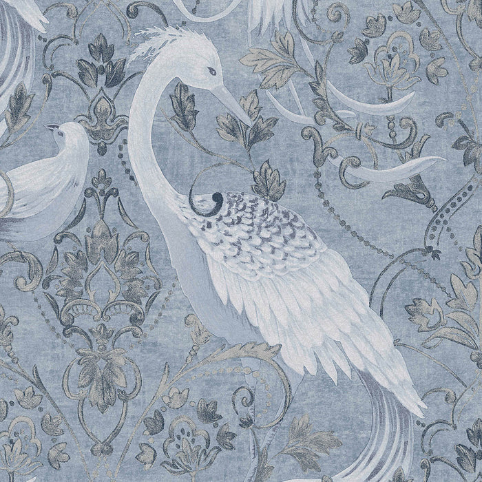 Laura Ashley Wallpaper Matt Blue Animal Smooth Strippable Washable 5.2m² - Image 7