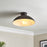 Stacked Matt Steel Black LED Ceiling light - Image 1