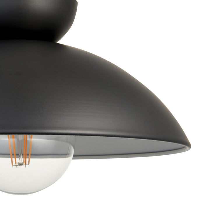 Stacked Matt Black LED Pendant ceiling light, (Dia)380mm - Image 3