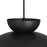 Stacked Matt Black LED Pendant ceiling light, (Dia)380mm - Image 4