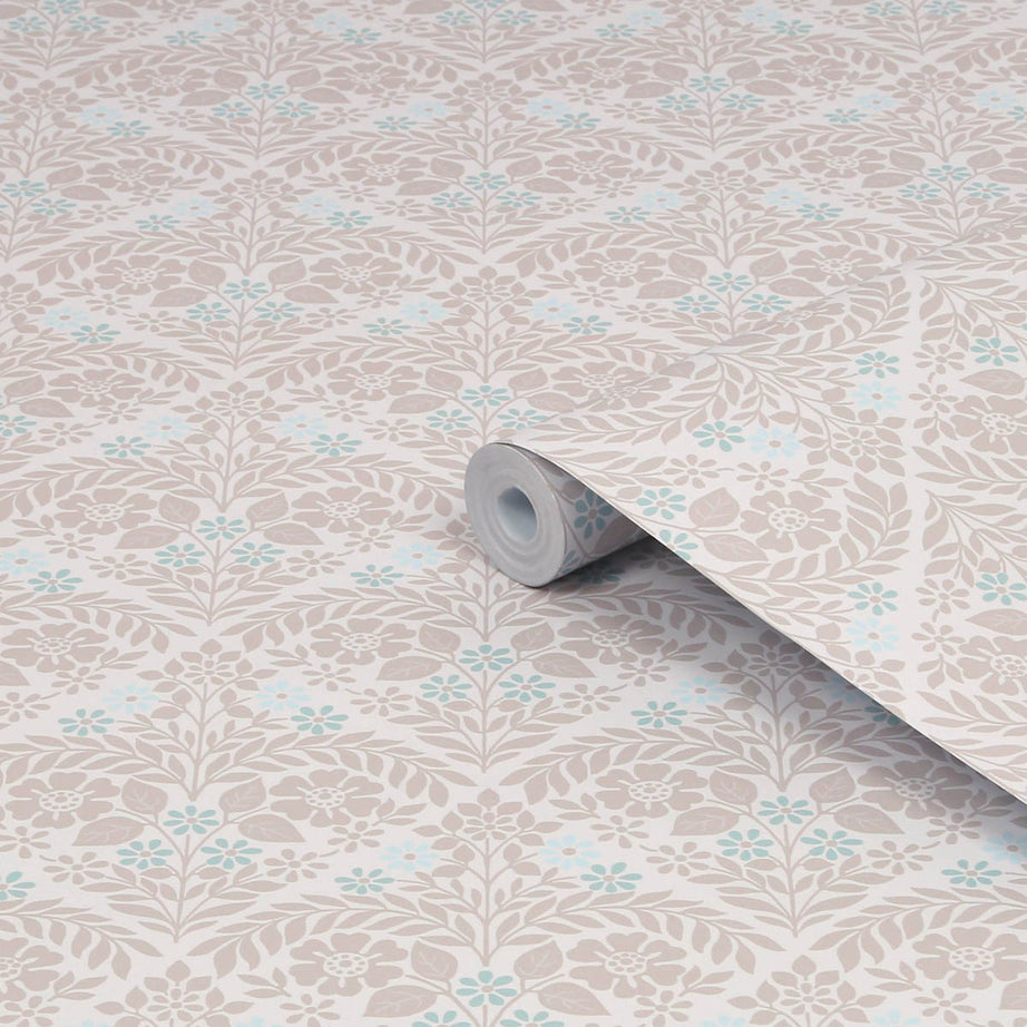 Laura Ashley Wallpaper Grey Flower Smooth Strippable Washable Classical 5.2m² - Image 5