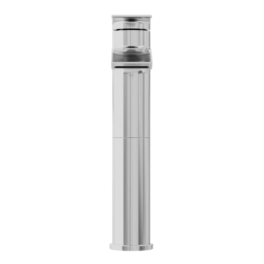 Bathroom Basin Mixer Tap Manual Tall Gloss Chrome Effect Deck-Mounted - Image 2