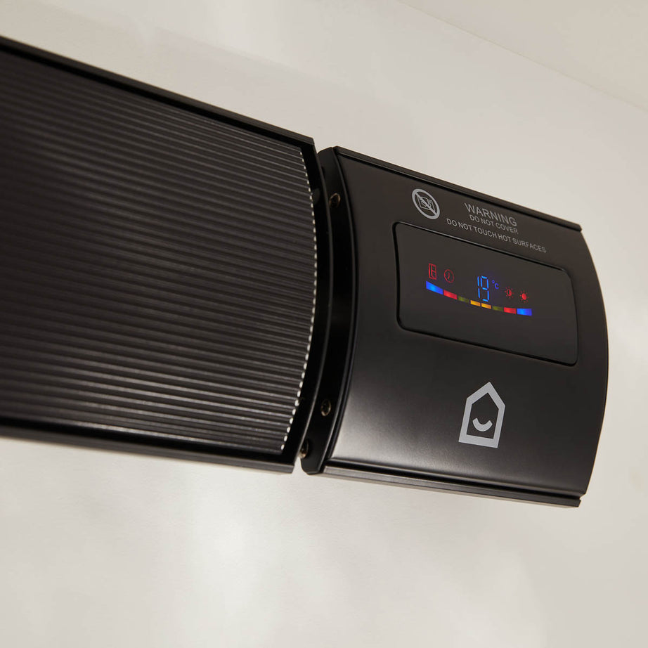 Infared Heater Wall Mounted Black Radiant Timer Remote Control Adjustable Angle - Image 7