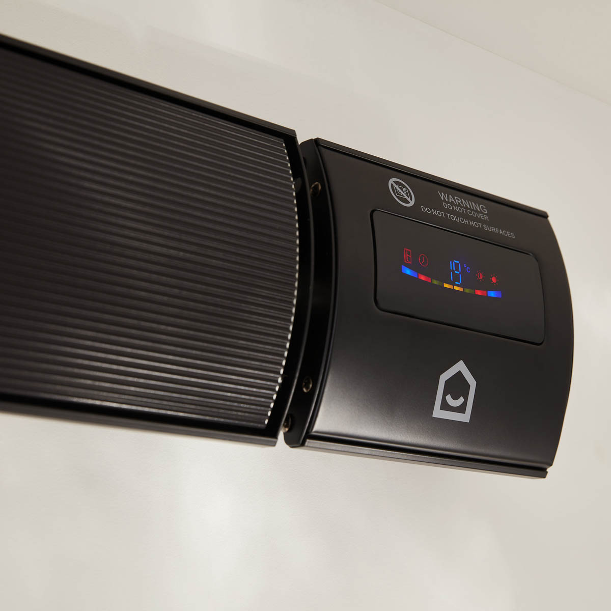 Infared Heater Wall Mounted Black Radiant Timer Remote Control Adjustable Angle - Image 7