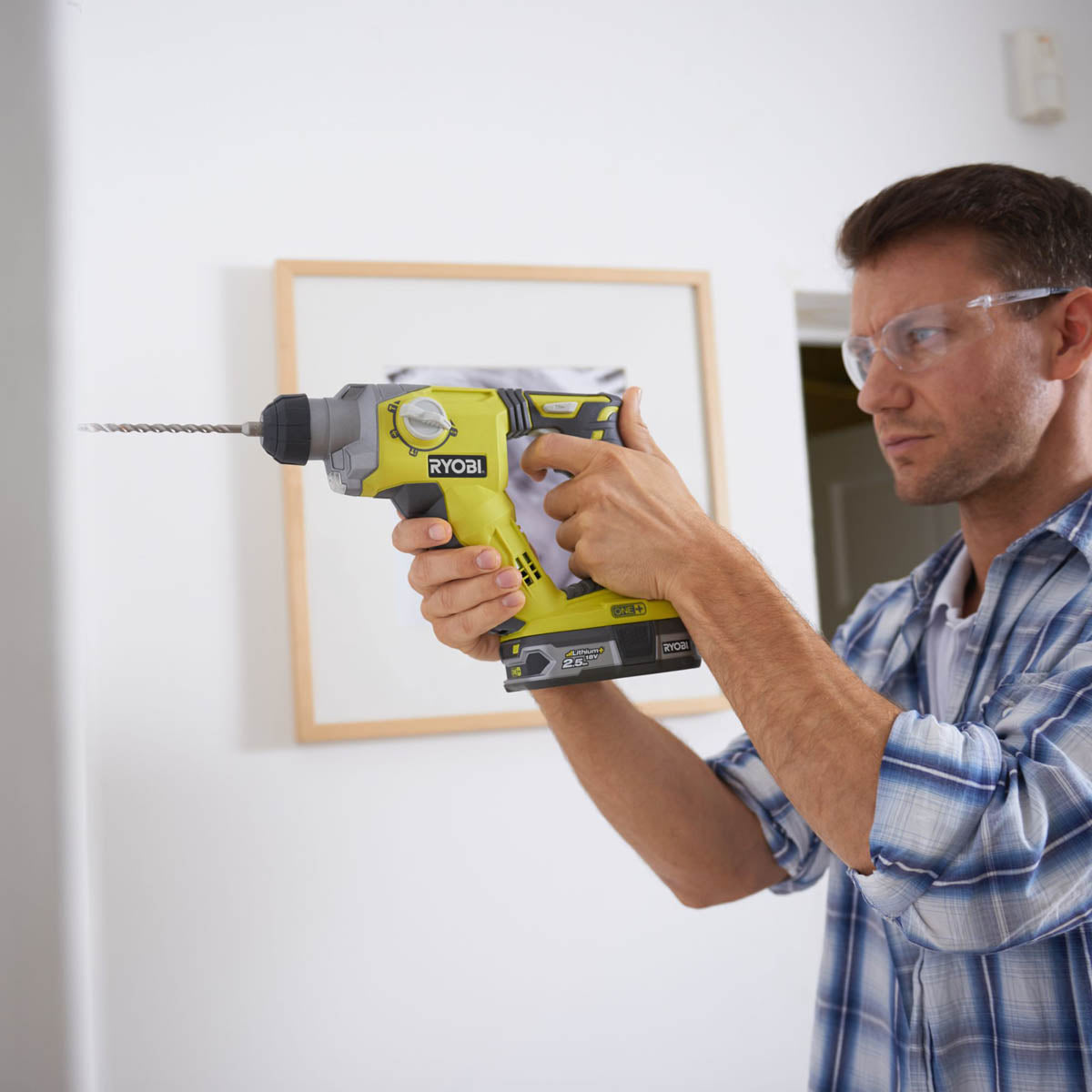 Ryobi Combi And SDS Plus Drills Impact Driver Set Cordless 18V 2x2Ah RCK183E220S - Image 2