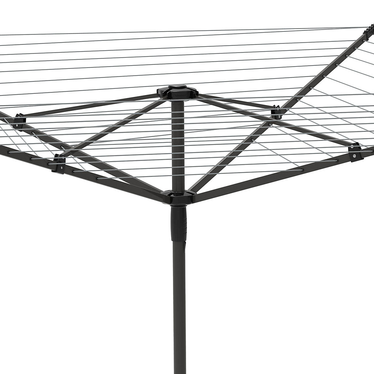 BetterDri Garden Rotary Airer 4 Arm Brown Steel Foldable Rust Resistant 50m - Image 2