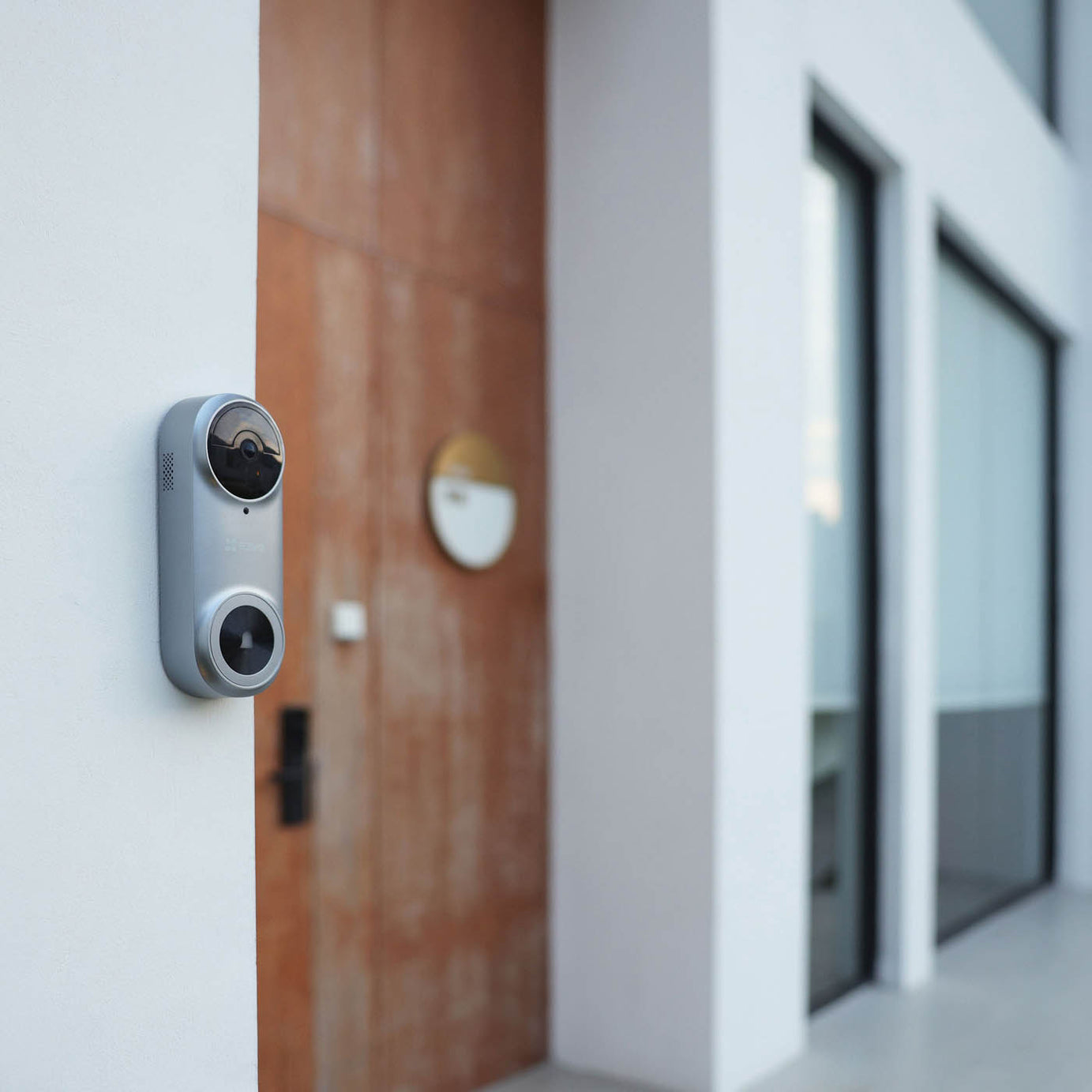 Video Doorbell Chime Wireless Smart Wi-Fi Grey 2 K Resolution PIR Sensor App - Image 2