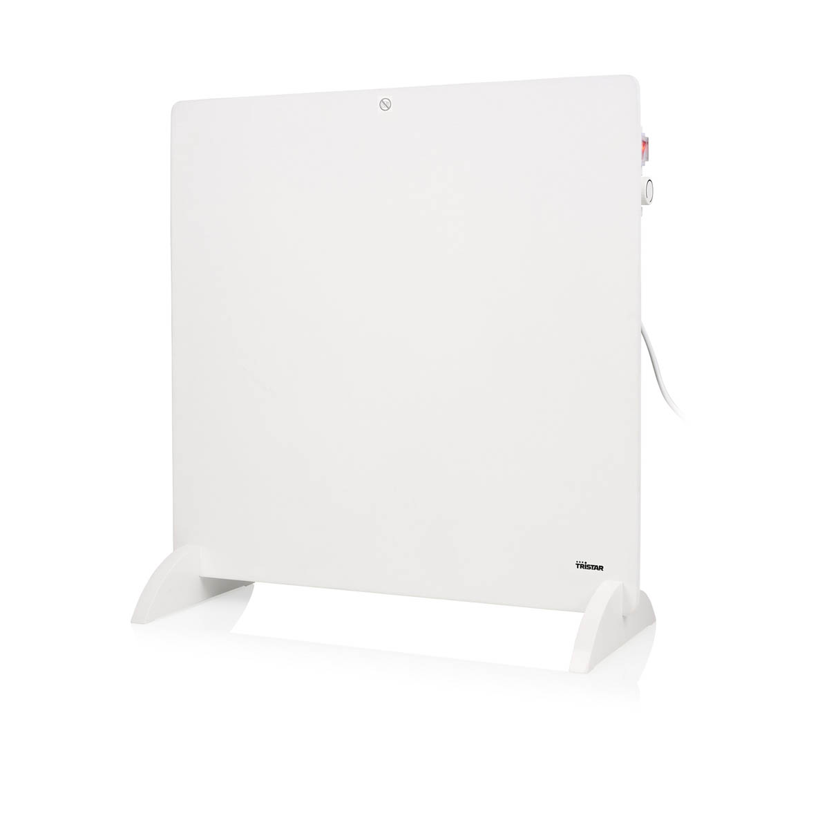 Tristar Panel Heater Infrared White Adjustable Thermostat Portable 425W 60x60cm - Image 1