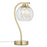 Table Lamp Dimmable Touch Control Gold Globe Glass Shade Metal Living Room 36cm - Image 1