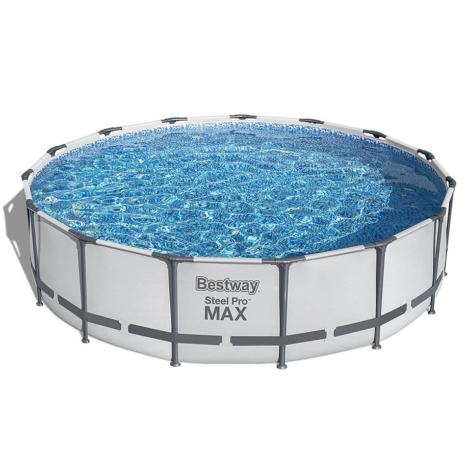 Bestway Swimming Pool Set Pro MAX Steel Above Ground Round (L) 1.07m x (H) 457cm - Image 1