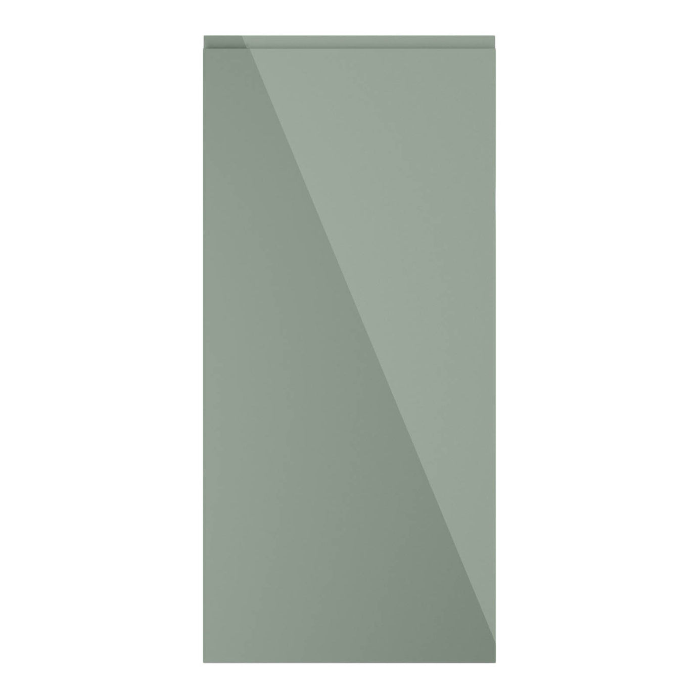 GoodHome Larder Cabinet door 70:30 Gloss reed green (W)600 (H)1287 (T)19mm - Image 1