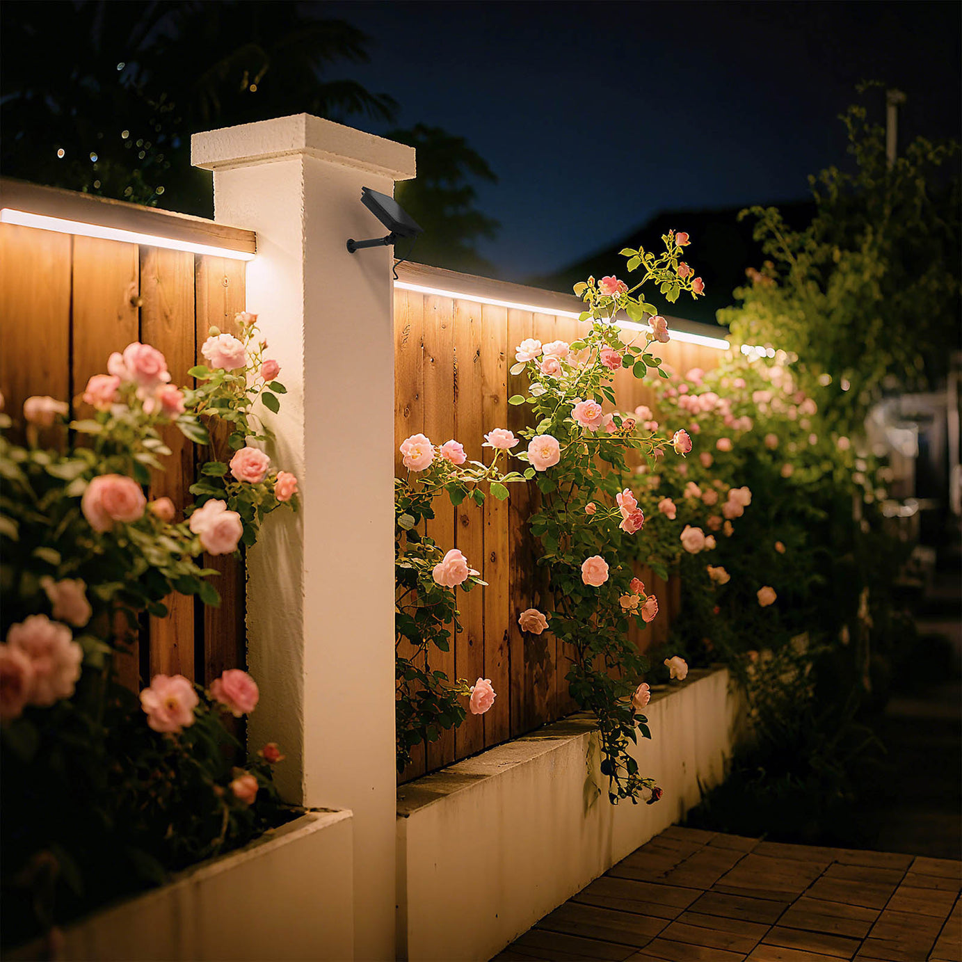Calex LED Strip Light 3m Solar Powered Multicolour IP44 Outdoor Garden Dimmable - Image 2