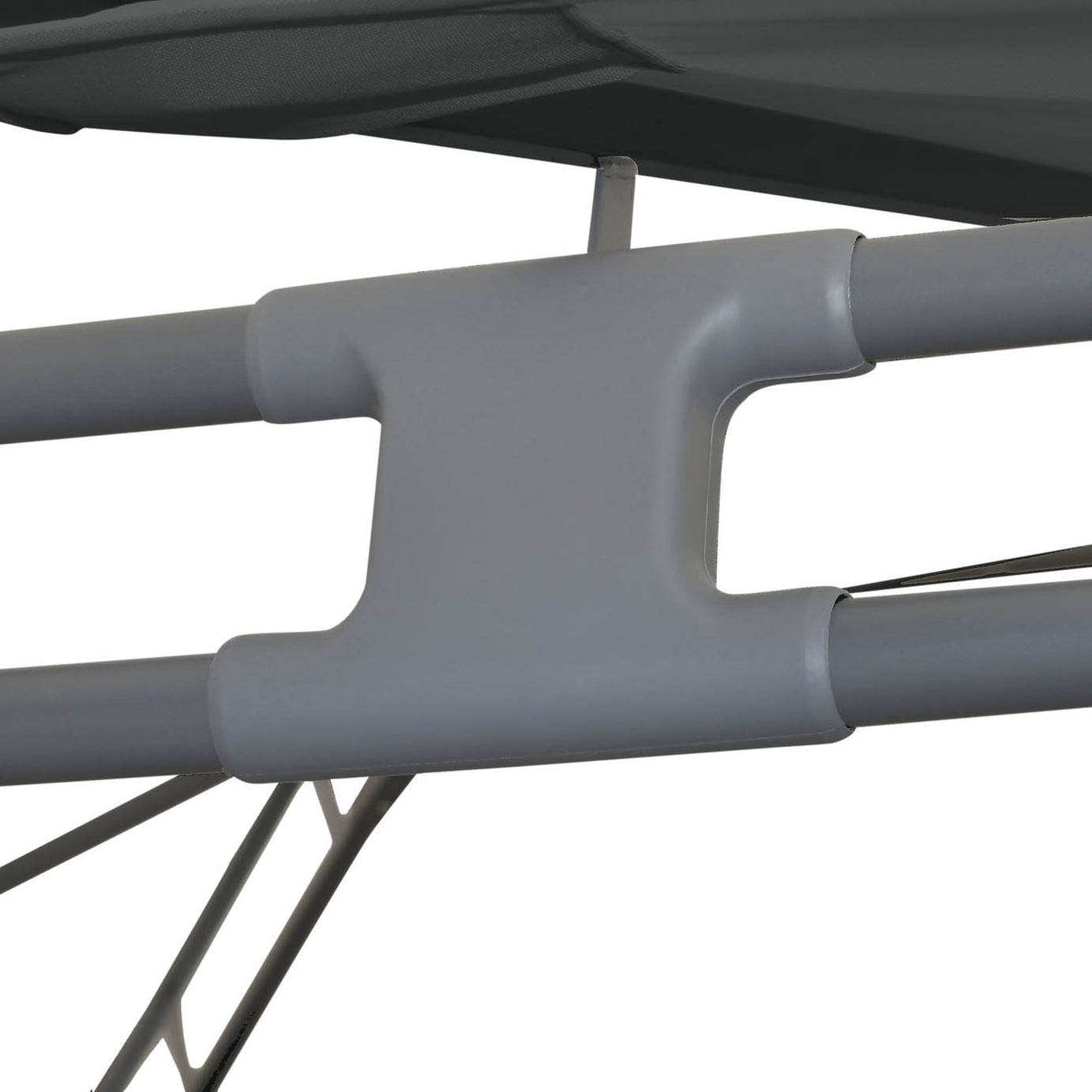 GoodHome Square Gazebo Tent Thar Grey (H) 2.8m (W) 3m - Image 8