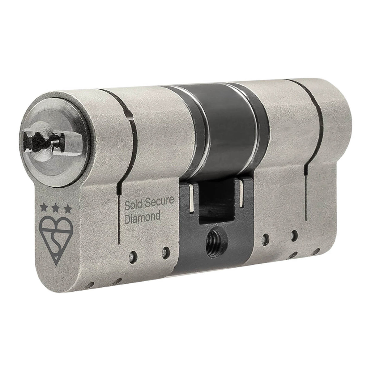 Smith & Locke Euro Cylinder Lock Nickel Plated Brass 3 Star Fire Rated 35/45 - Image 1