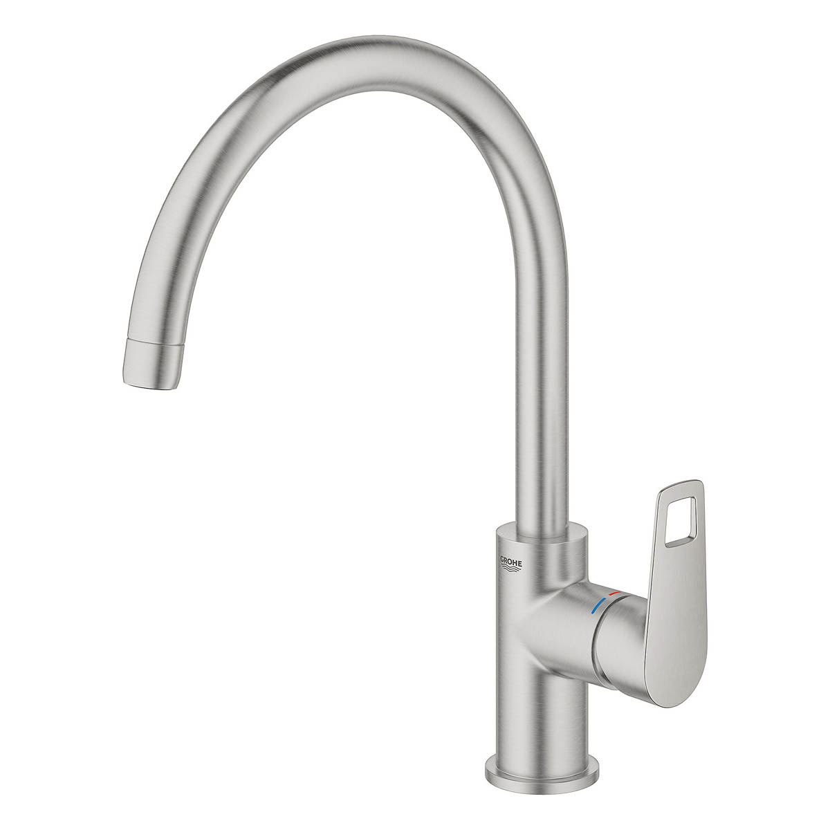 Grohe Kitchen Tap Mixer Chrome Single Lever Brass Swivel Spout Modern Faucet - Image 3