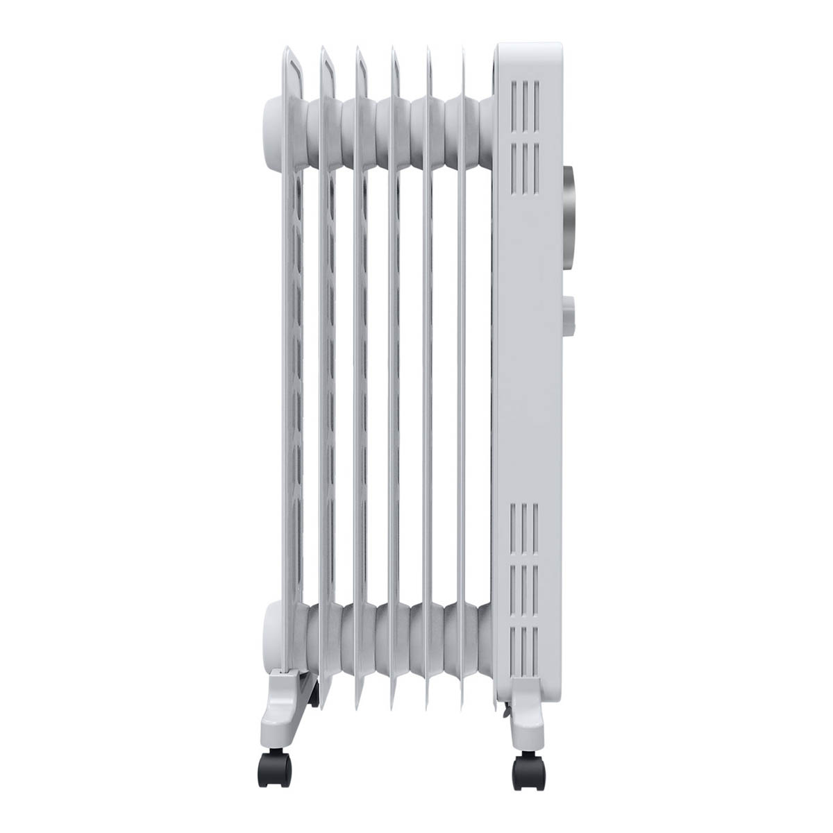 Oil Filled Radiator Electric White Portable 3 Heat Settings 7 fins 1500W - Image 6