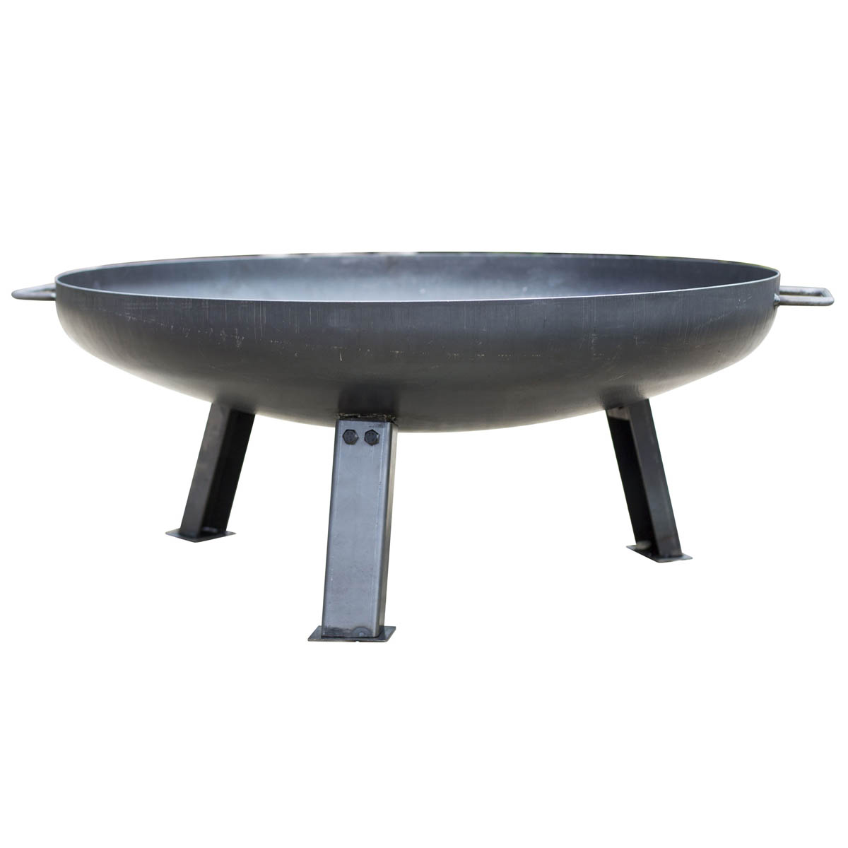 La Hacienda Garden Fire Pit Log Burner Pittsburgh Steel Matt Black Oiled Finish - Image 2