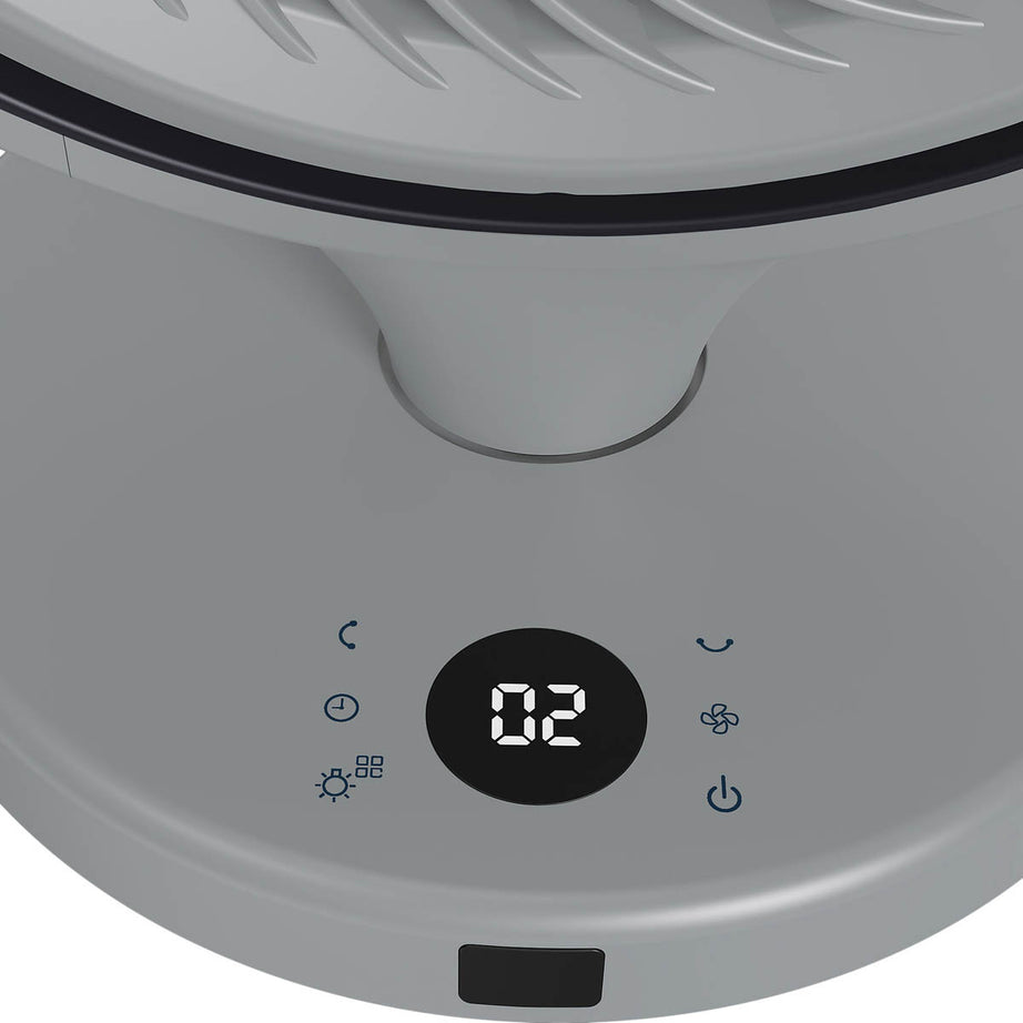 Desk Table Fan GHODF20-BKDC Grey Remote Control Oscillation Timer 8inch 41.5cm - Image 8