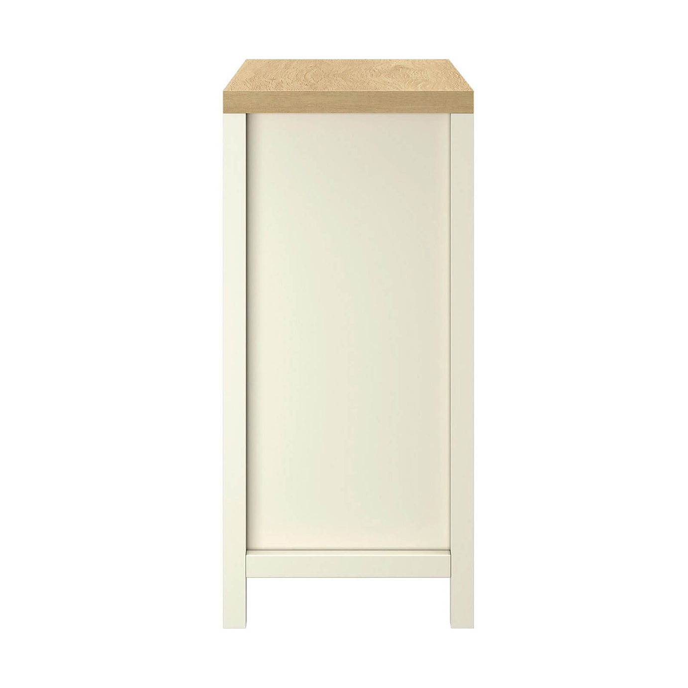 Flexi Storage 4 Cube Shelving Unit Oak Effect Freestanding Bookcase Shelf - Image 4