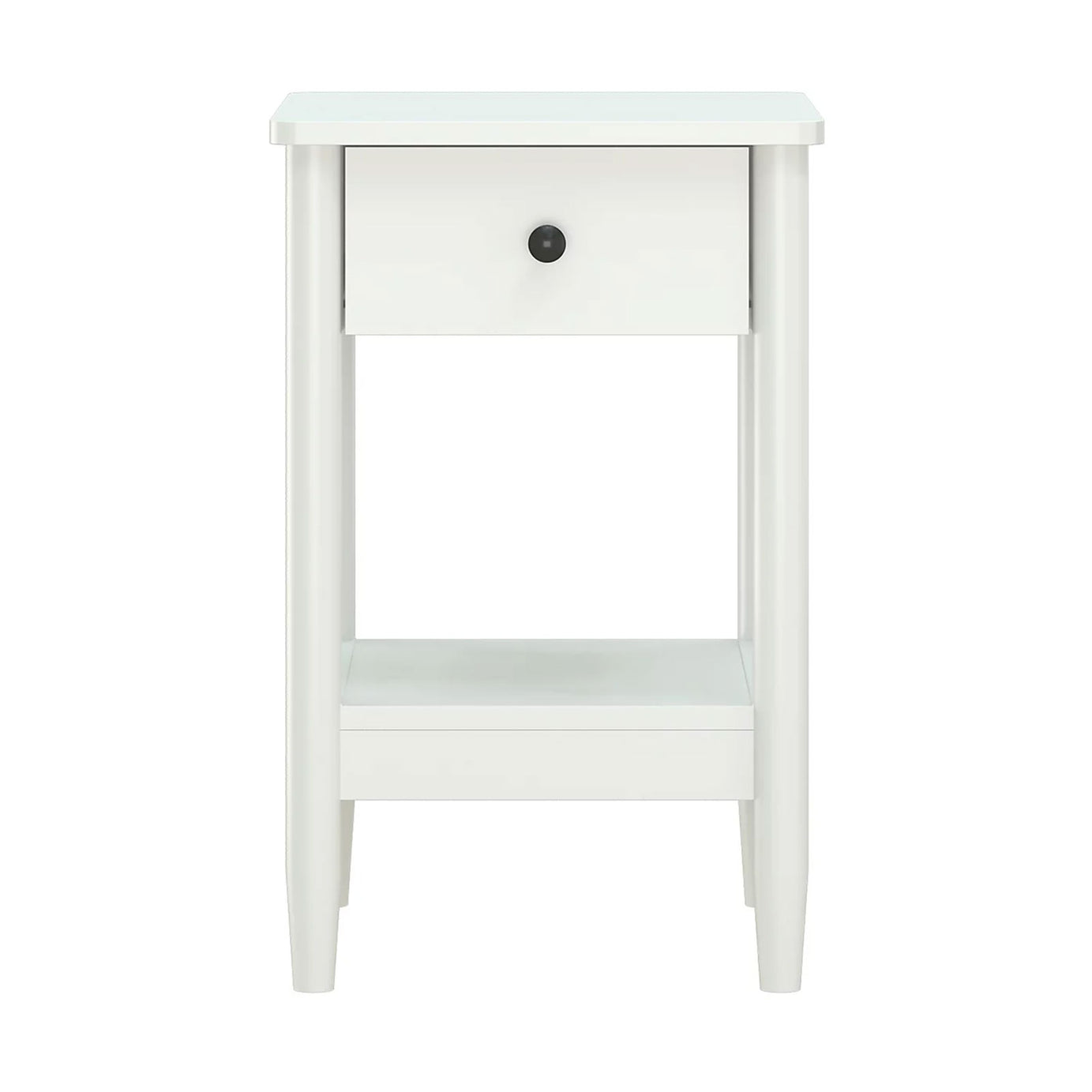 Flexi Storage Bedside Chest White Painted 1 Drawer MDF 55x35x35cm - Image 2