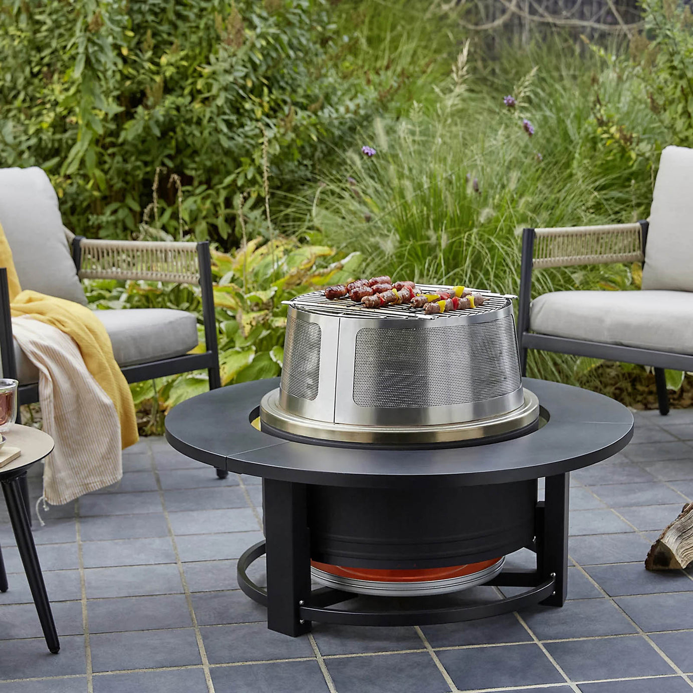 BBQ Grate Round Stainless Steel Heavy Duty For Celsian Firepit 42.5x42.5cm - Image 2