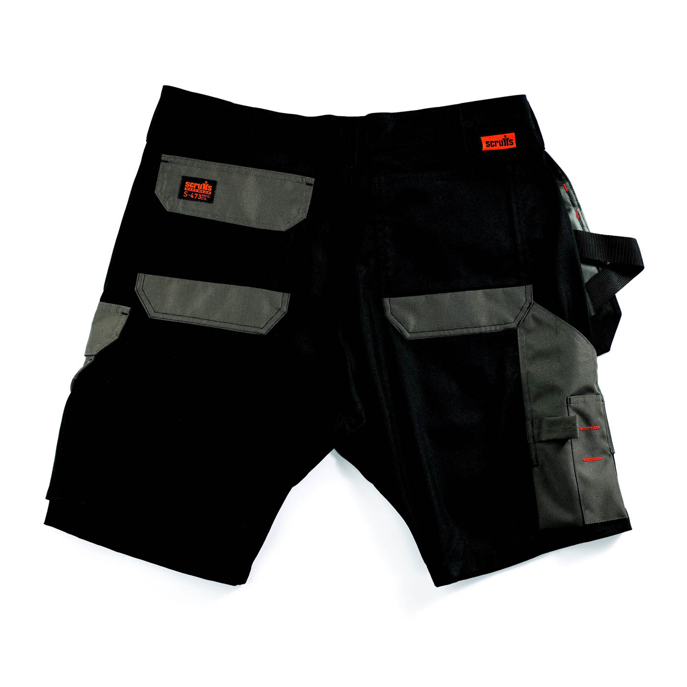 Scruffs Work Shorts Men's Worker Plus Regular Fit Black Multi Pockets Cargo W32 - Image 4