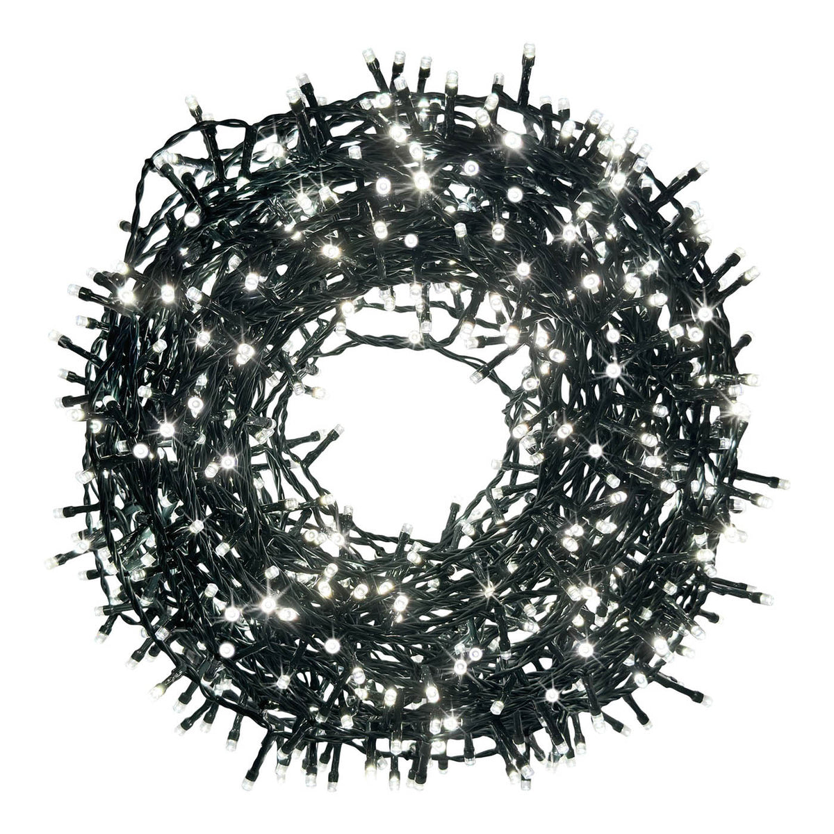 LED Christmas String Lights 720 Ice White Timer Indoor Outdoor Decoration - Image 1