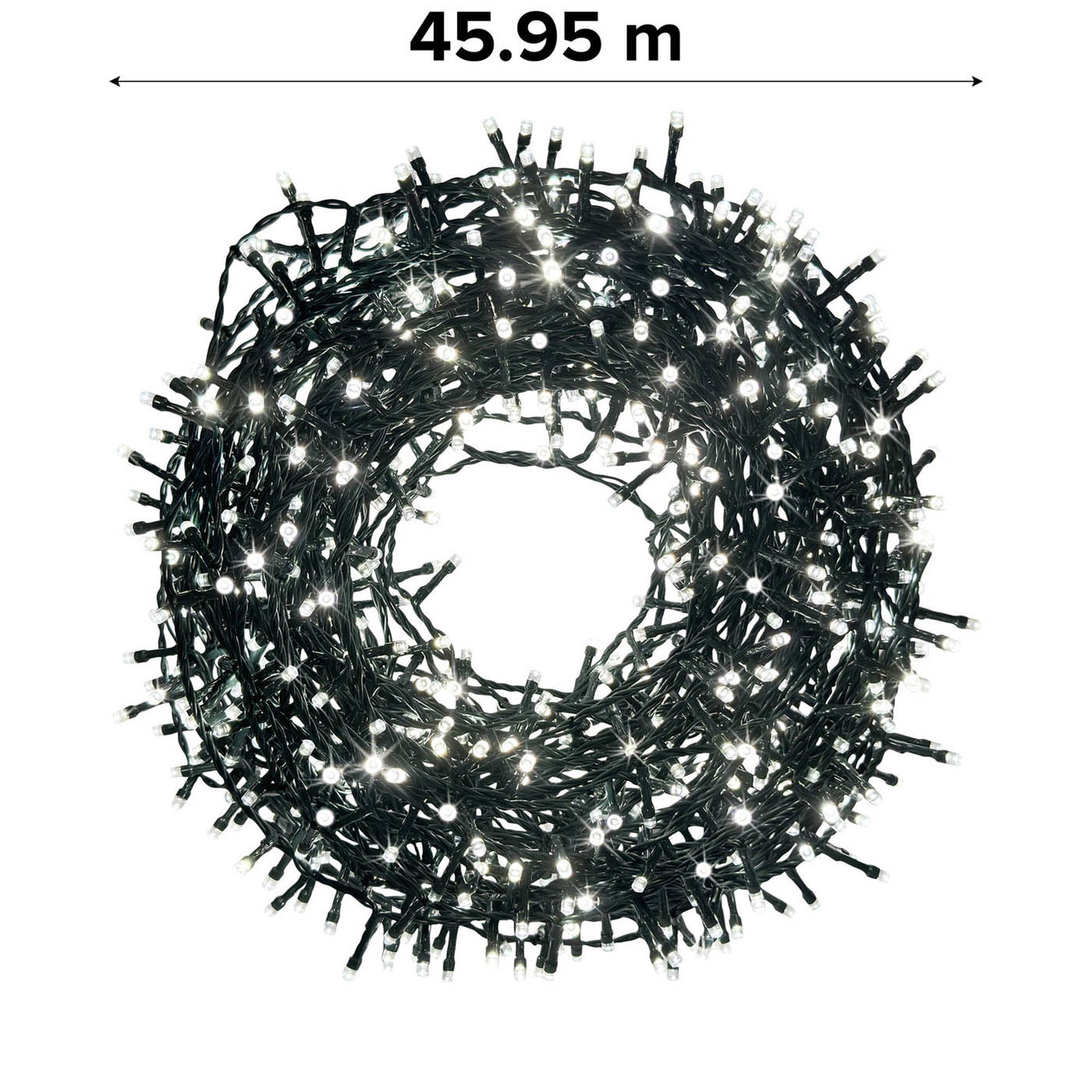 889 LED Christmas String Lights 720 Ice White Timer Indoor  Decoration - Image 3