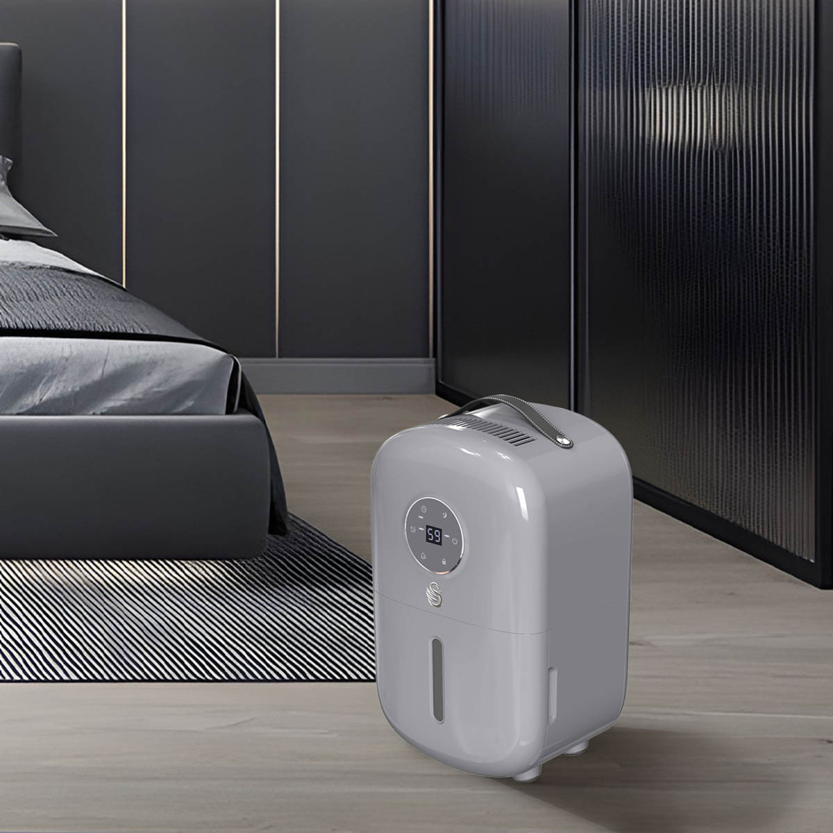 Swan Smart Dehumidifier 1.5L Grey SH16501 Refrigeration LED Digital Timer - Image 5