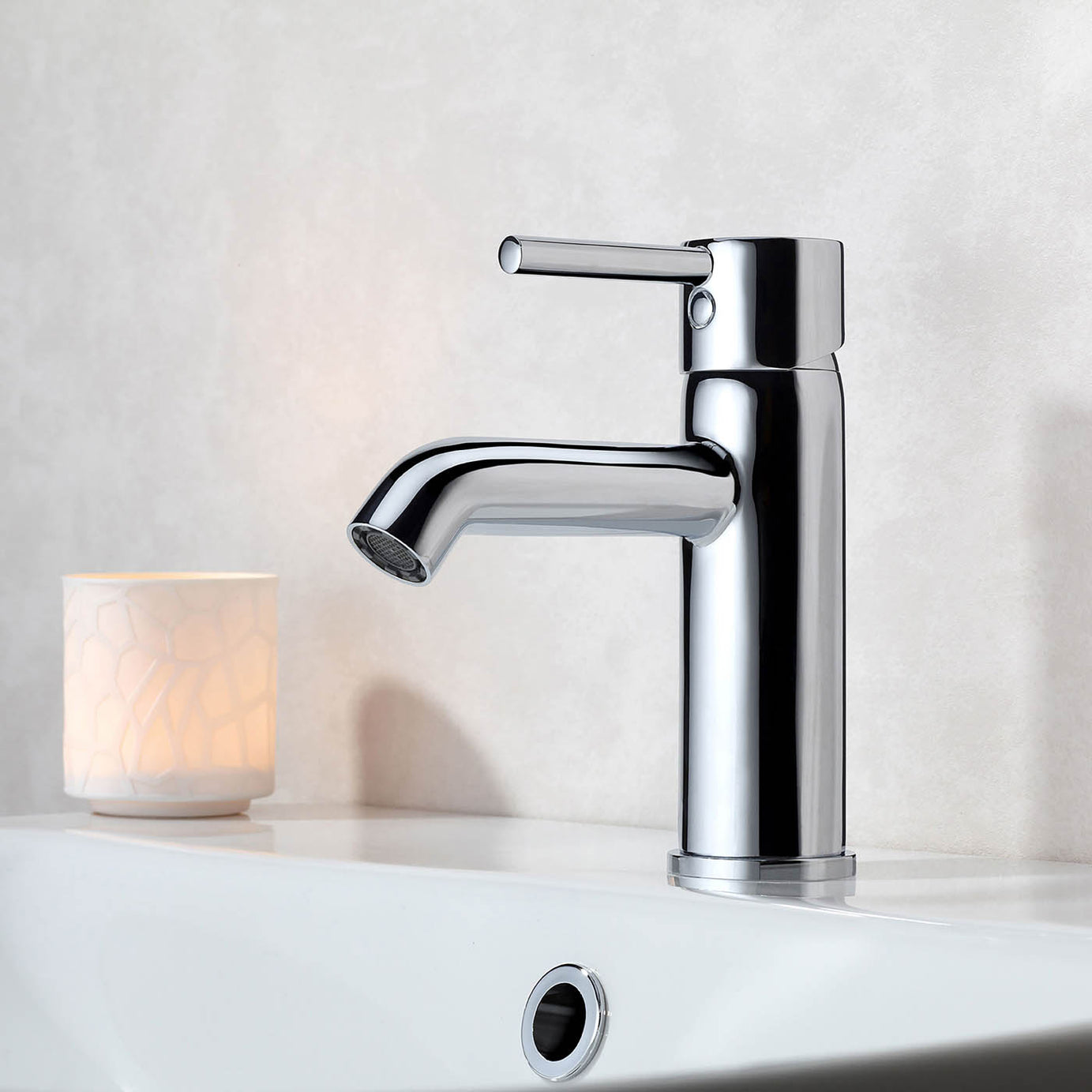 VitrA Basin Mixer Tap Minimax S Chrome Single Lever Brass Bathroom - Image 2