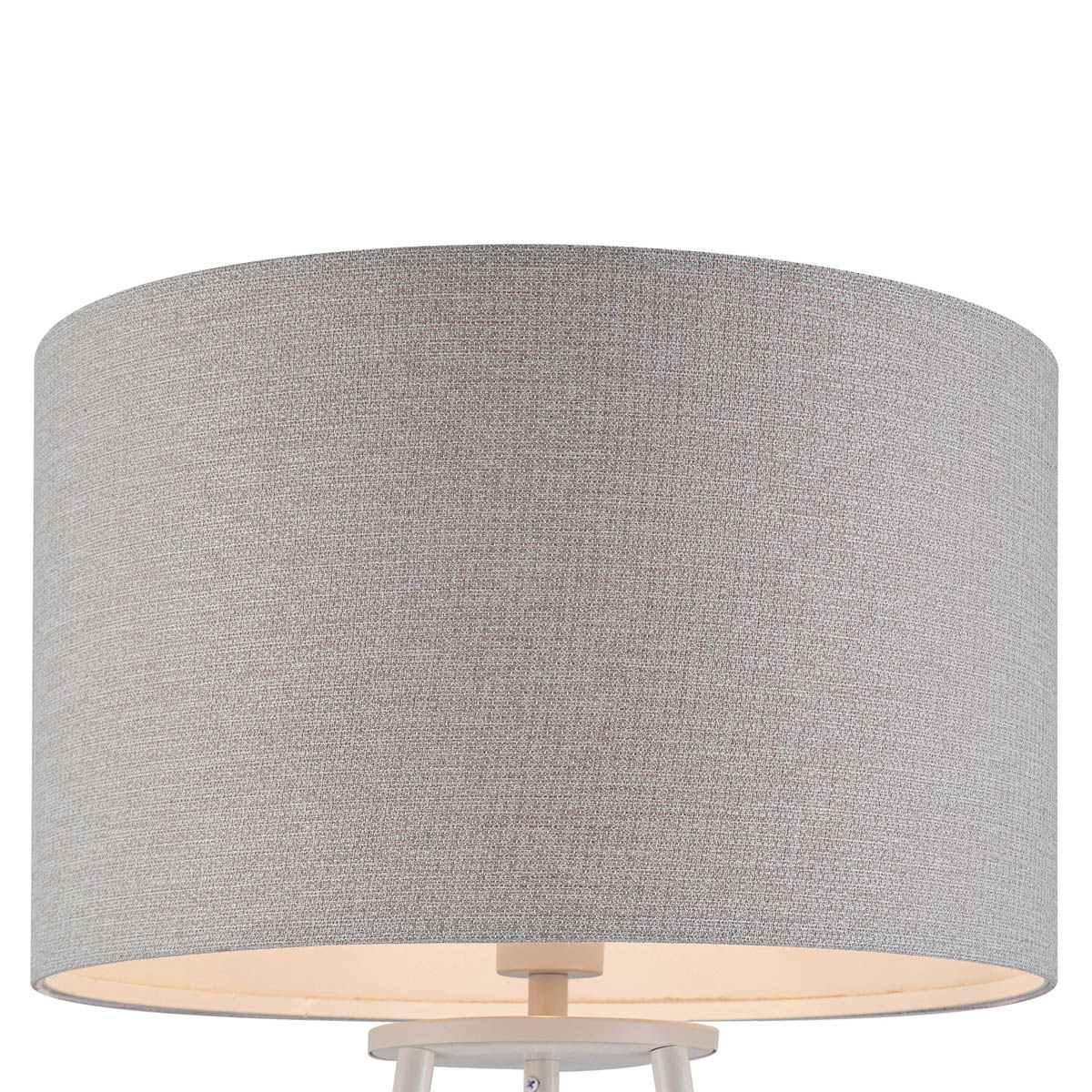 Aspen Floor Lamp With Shelves Matt Grey Drum Shade Modern Livingroom (H)155cm - Image 7