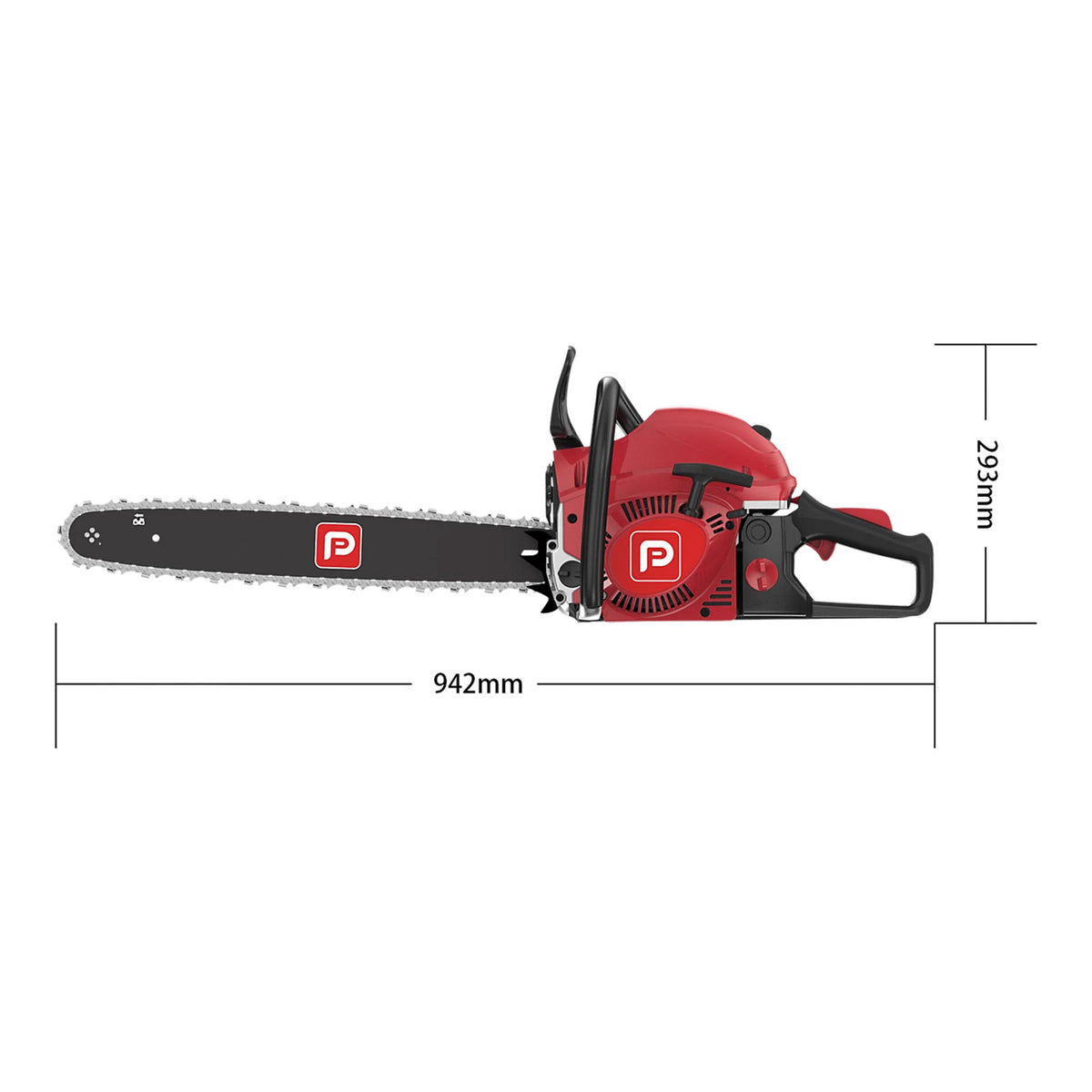 Performance Power Petrol Chainsaw CS5300-2 53cc 508mm Guide Bar Wood Cutter - Image 3