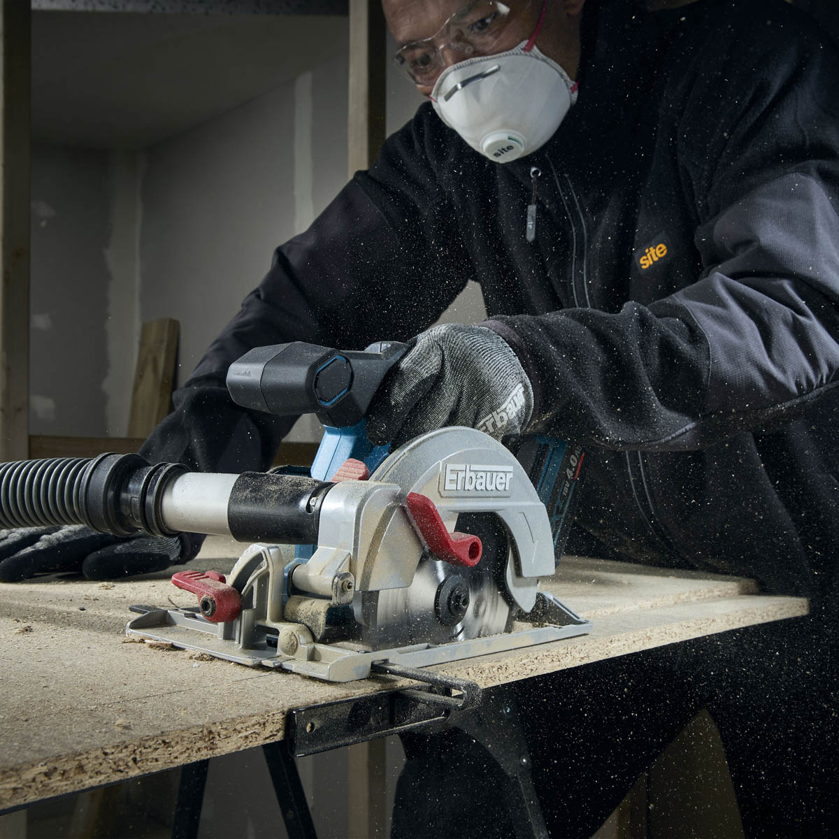 Erbauer Circular Saw Cordless 18V Li-Ion ERI1085CSW 165mm Brushless Body Only - Image 3