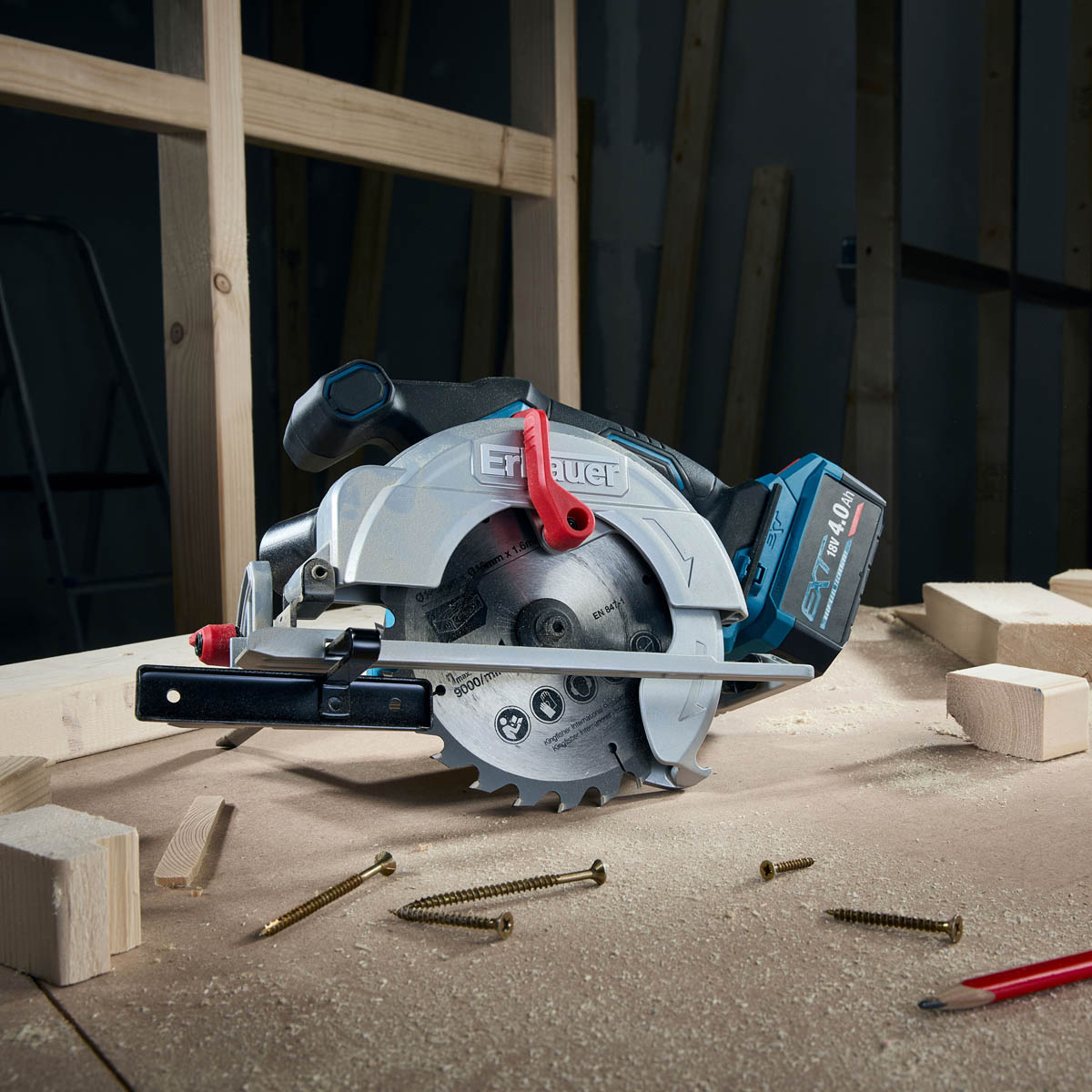 Erbauer Circular Saw Cordless 18V Li-Ion ERI1085CSW 165mm Brushless Body Only - Image 9