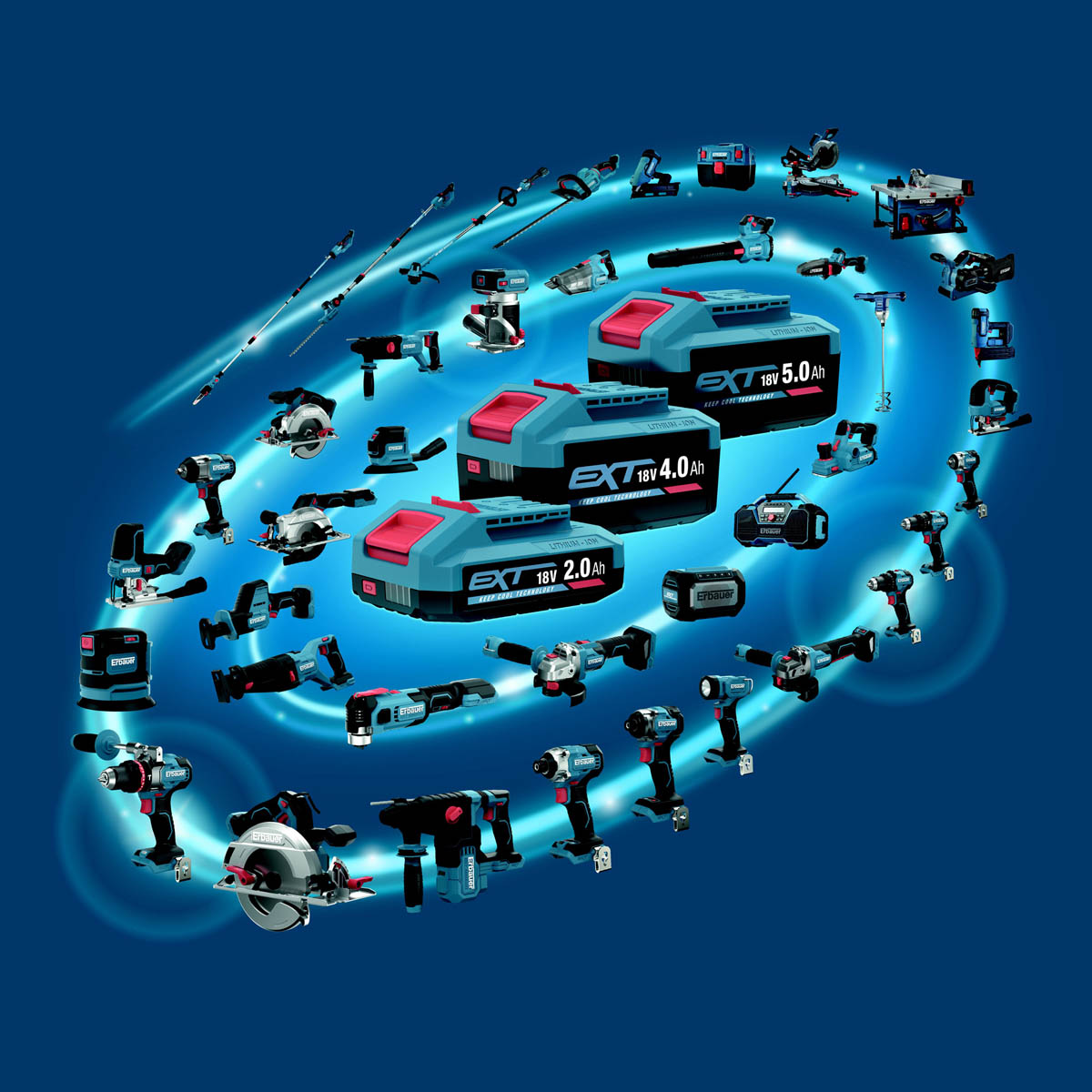 Erbauer SDS Plus Drill Cordless 18V Li-Ion ERI1078SDS Brushless Body Only - Image 7