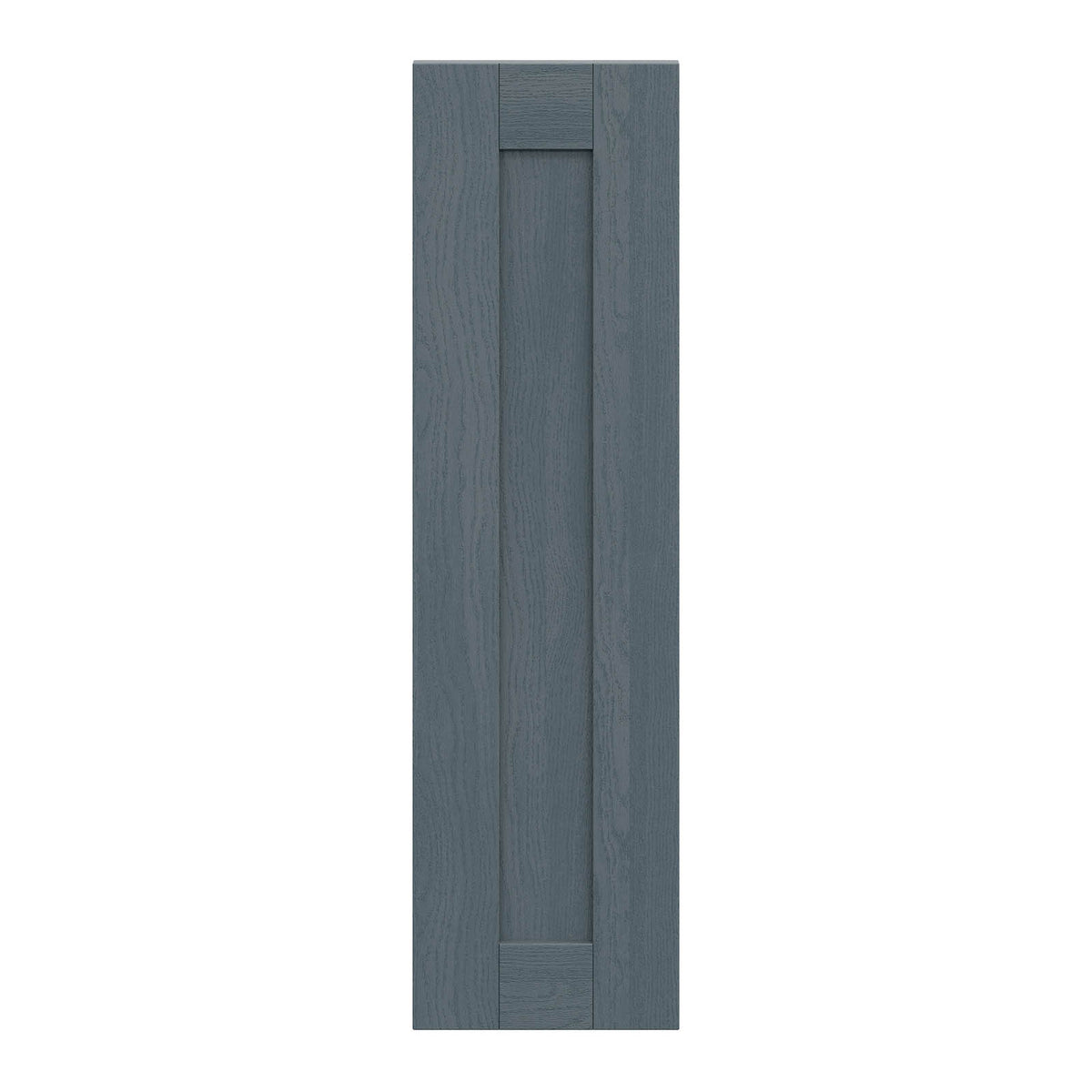 Alpinia Matt dusk blue wood effect Shaker Tall wall Cabinet door (W)250mm (H)895mm (T)18mm - Image 1