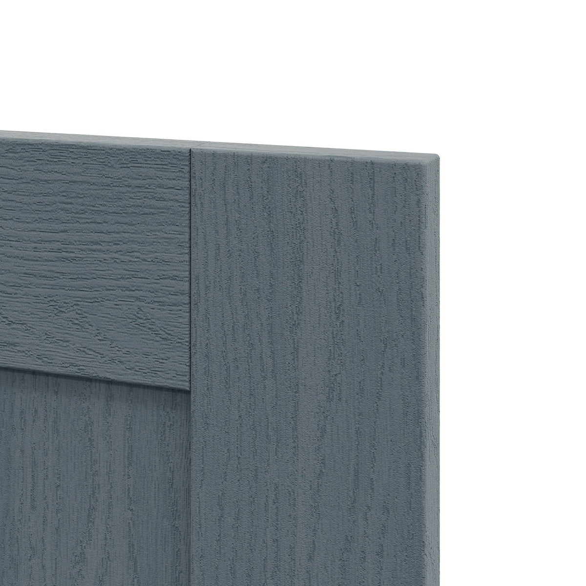 Alpinia Matt dusk blue wood effect Shaker Tall wall Cabinet door (W)250mm (H)895mm (T)18mm - Image 7