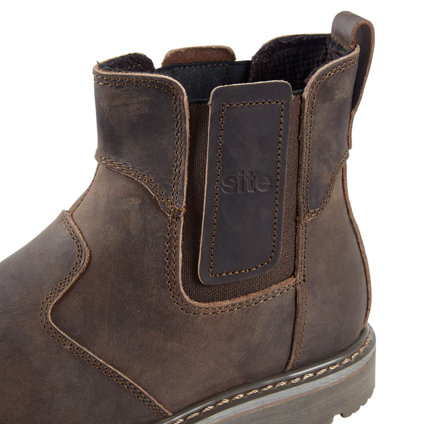 Site Mudguard Dark brown Dealer boots, Size 10 - Image 5