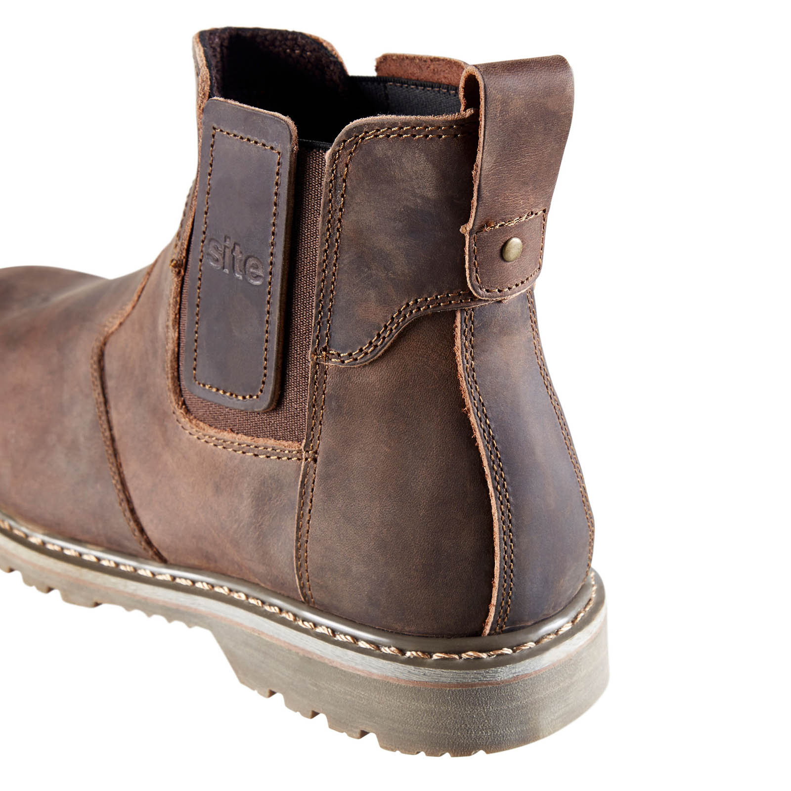 Site Mudguard Dark brown Dealer boots, Size 10 - Image 6