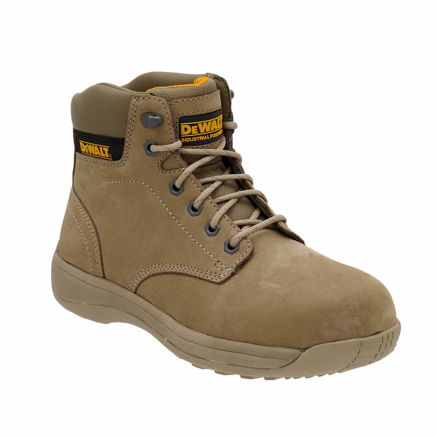 DeWalt Safety Boots Men's Standard Fit Brown Work Shoes Steel Toe Size 9 - Image 1