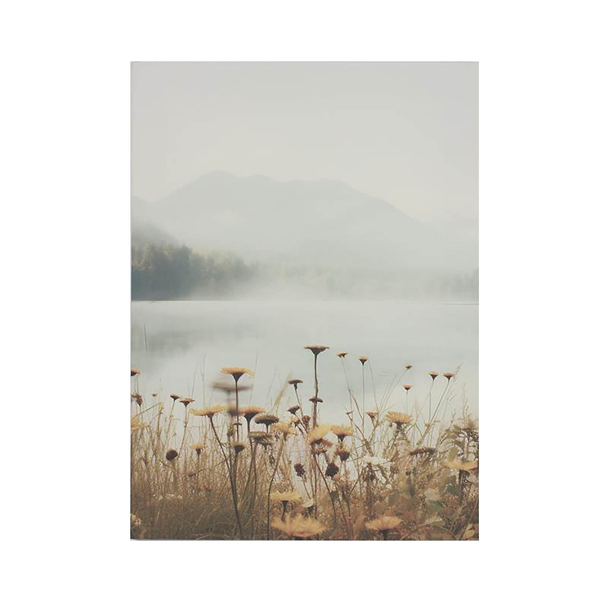 Arthouse Canvas Art Mountain Lake Earth Tones Landscape Wall Picture Set Of 3 - Image 6