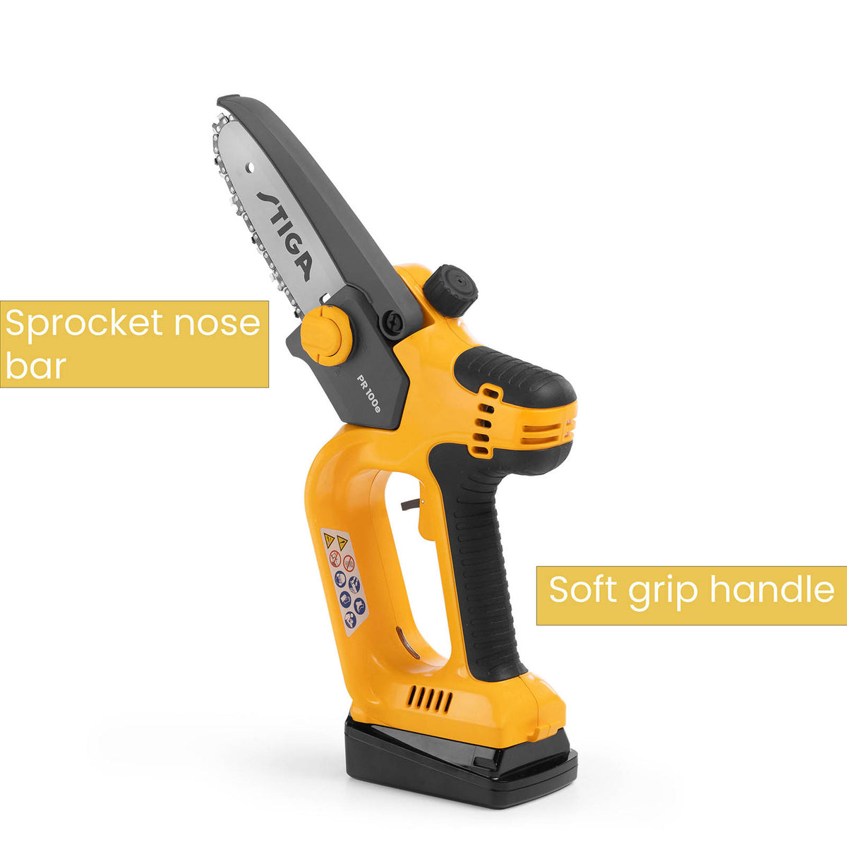 Stiga Chainsaw Cordless 20V 2Ah Li-ion PR100e Pruning Saw 120mm Garden Cutter - Image 6
