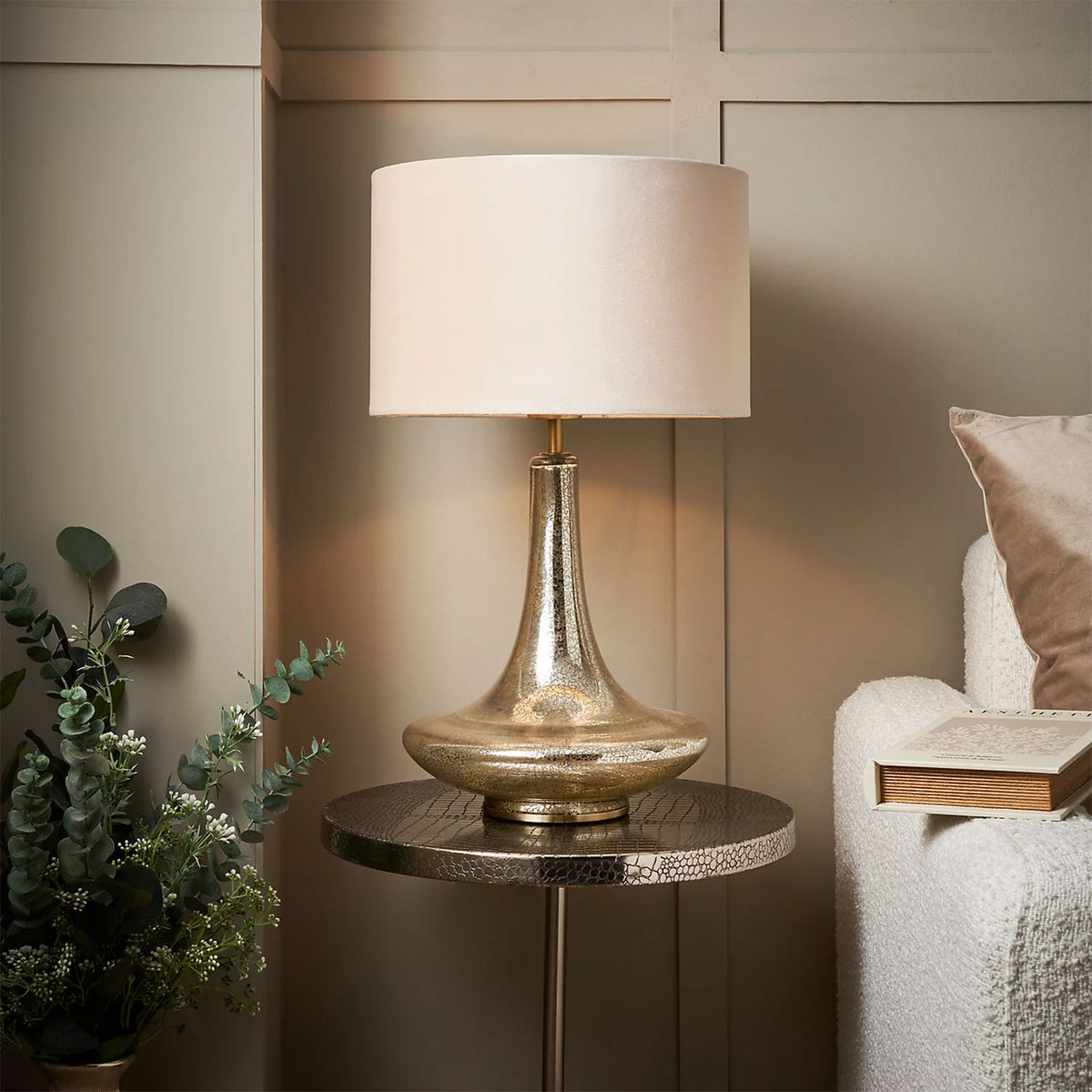 Inlight Table Lamp Passa Teardrop Ivory Champagne Gold E27 545mm - Image 7