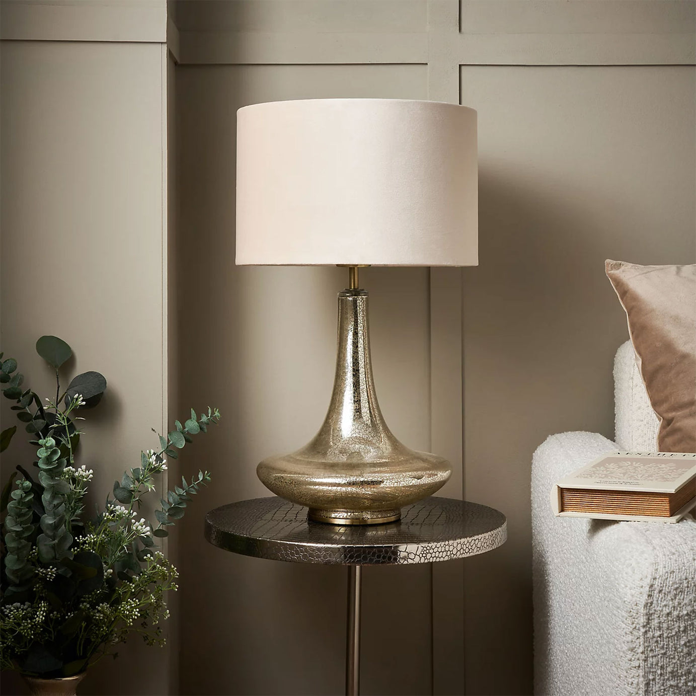 Inlight Table Lamp Passa Teardrop Ivory Champagne Gold E27 545mm - Image 9