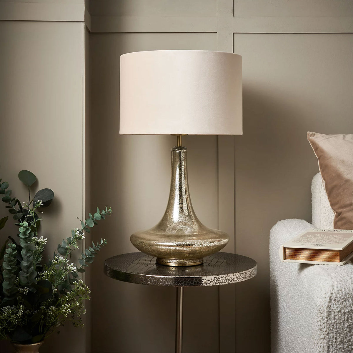 Inlight Table Lamp Passa Teardrop Ivory Champagne Gold E27 545mm - Image 9