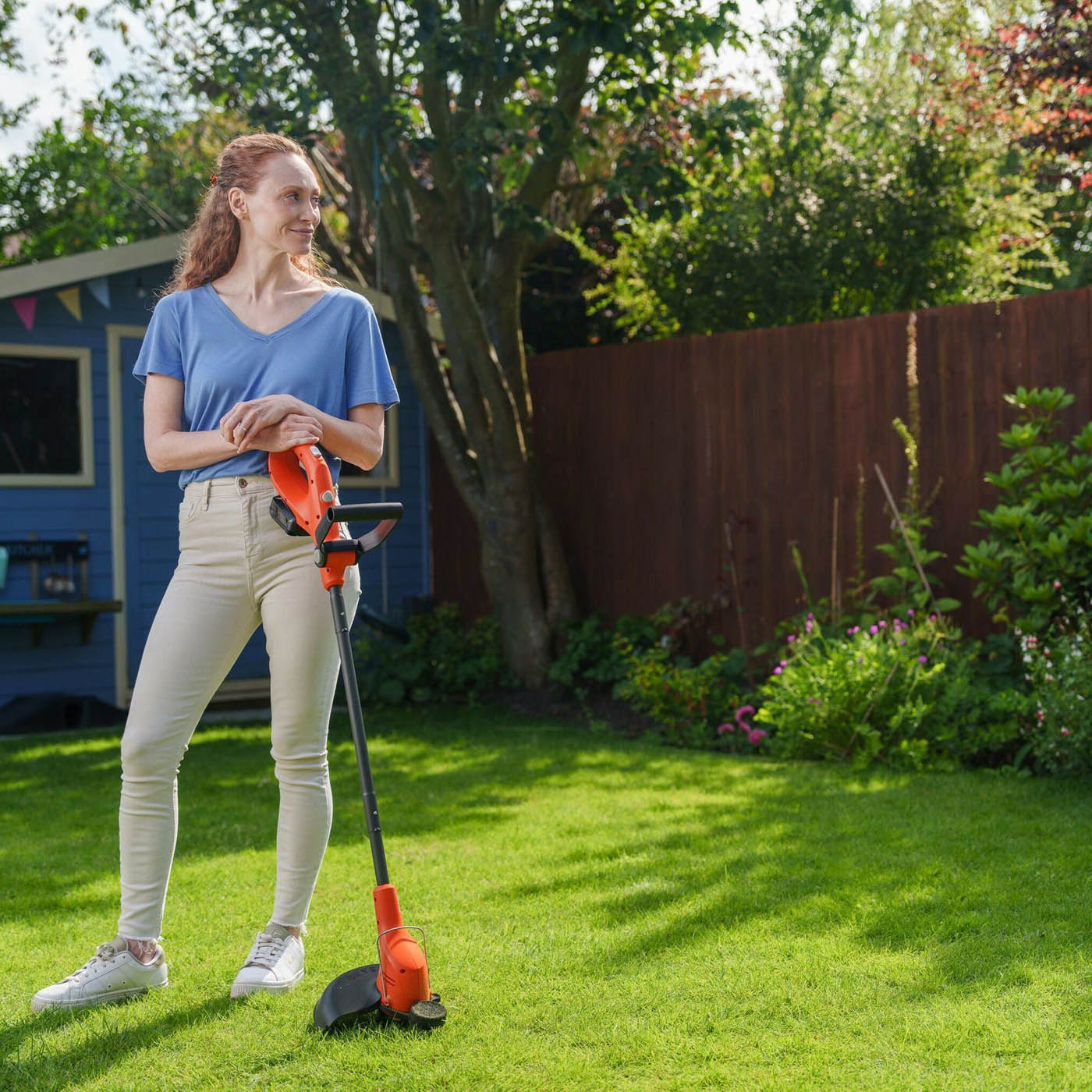 Flymo Grass Trimmer Cordless 18V 2Ah Li-Ion 970764101 250mm Garden Cutter - Image 7