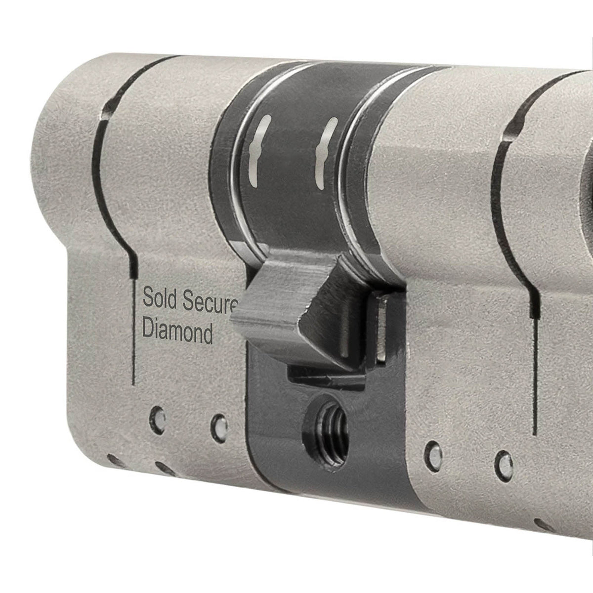 Smith & Locke Euro Cylinder Lock 3 Star Satin Nickel Plated 35/35 Fire Rated - Image 4