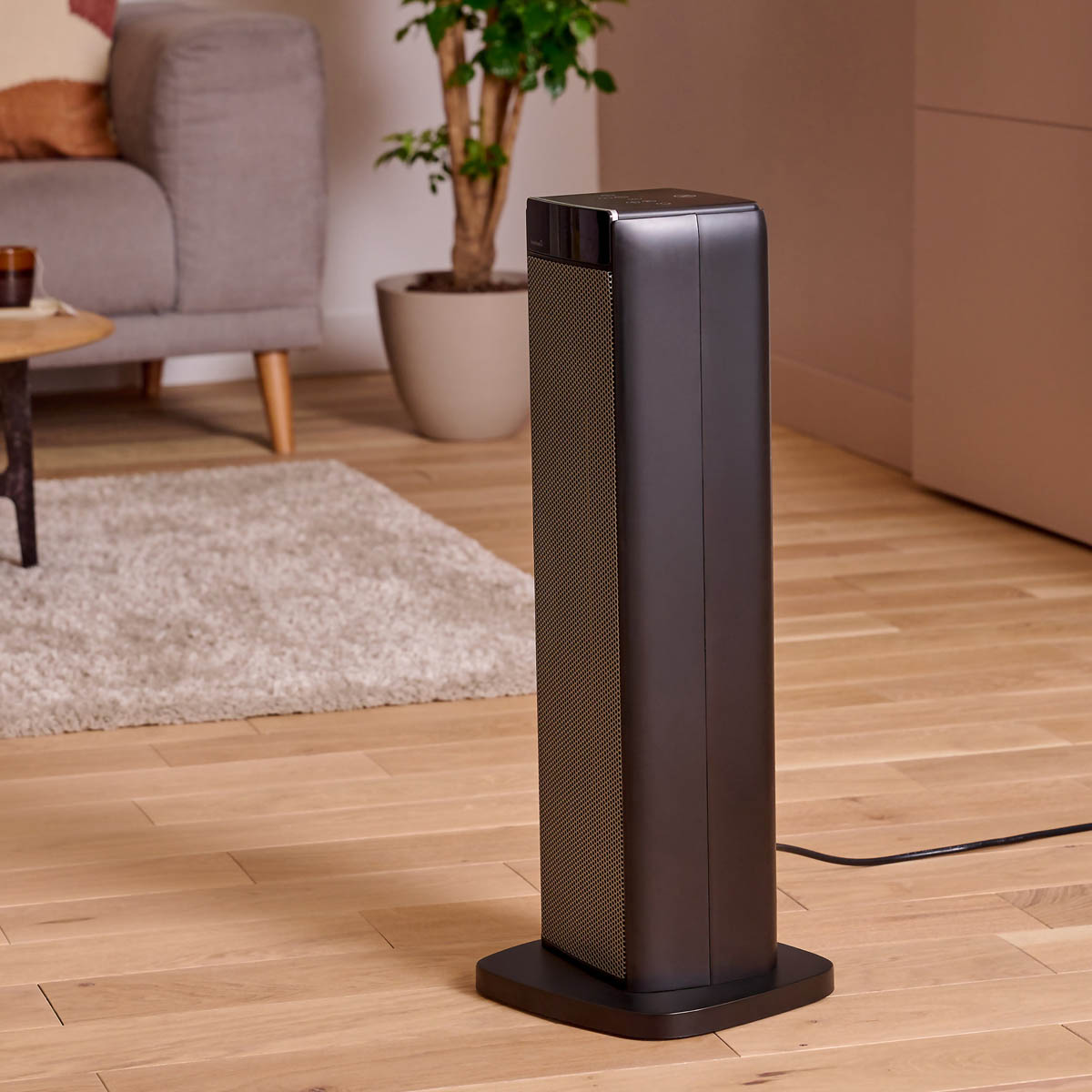 Fan Heater 2500W Black Oscillating Portable Tower 2 Heat Setting Timer Indoor - Image 10