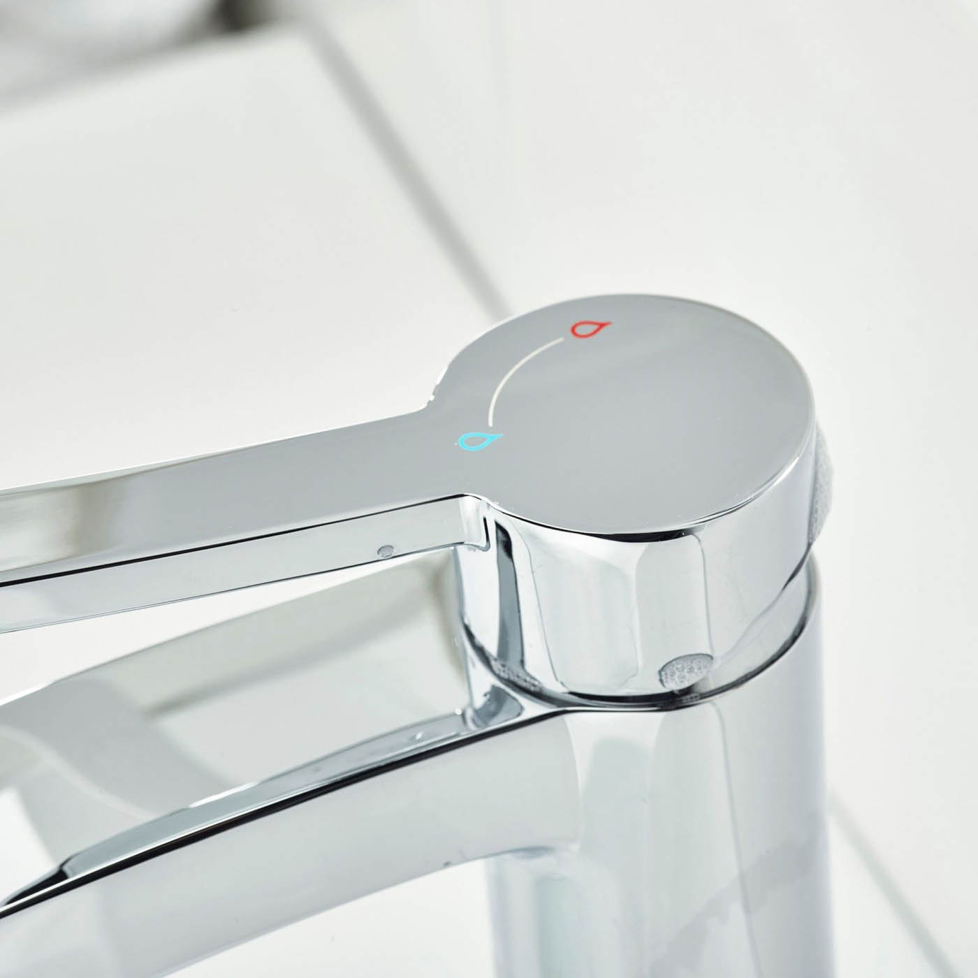 Bristan Basin Mixer Tap Apelo Polished Chrome Effect Round Single Lever Modern - Image 10