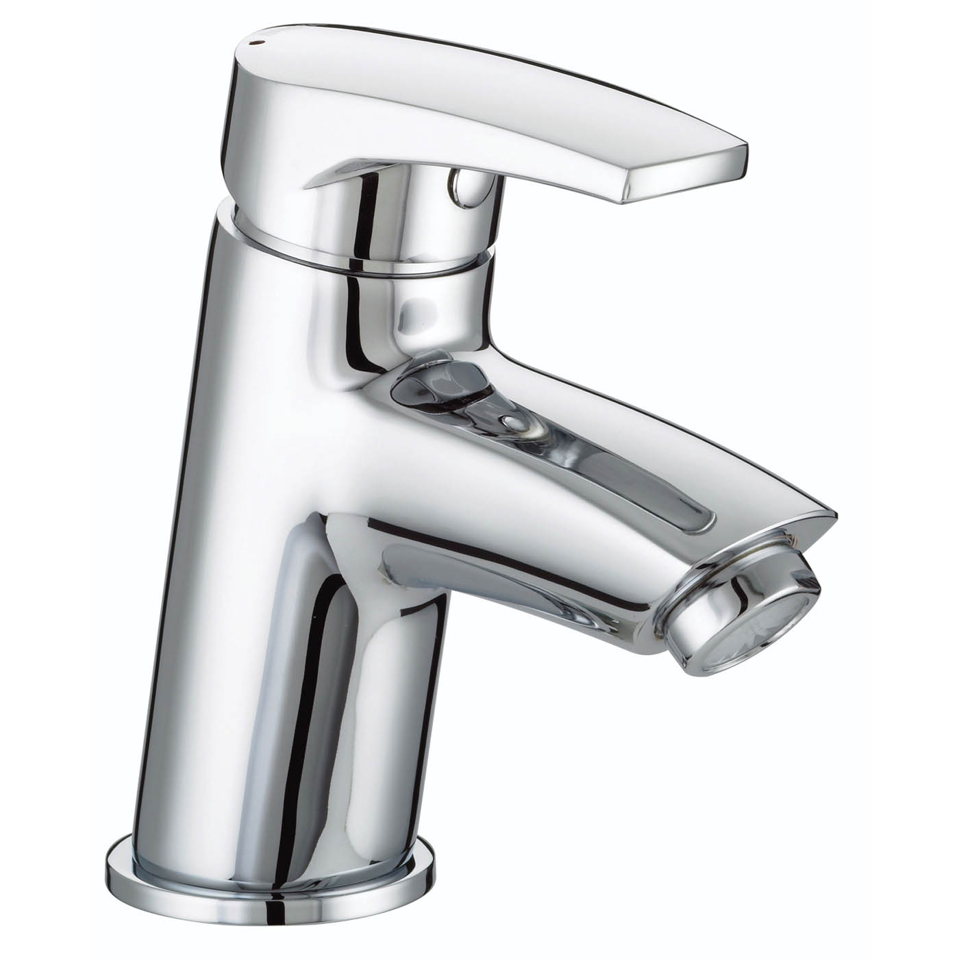 Bristan Orta Chrome effect Round Basin Mono mixer Tap - Image 1